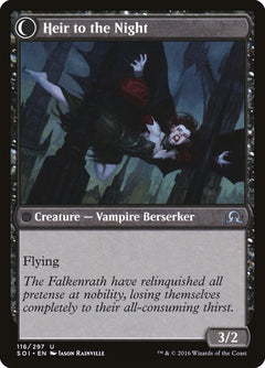 Heir of Falkenrath // Heir to the Night [Shadows over Innistrad]-2