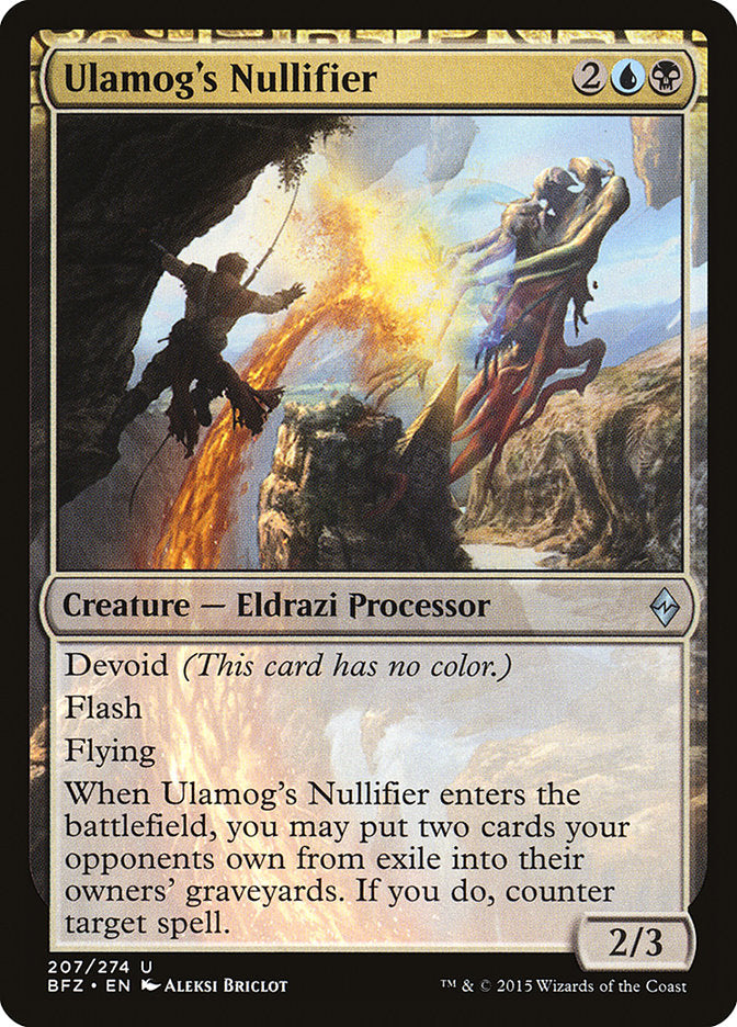 Ulamog's Nullifier [Battle for Zendikar]-1