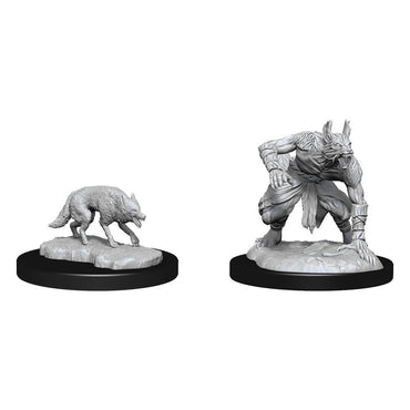 D&D Nolzurs Marvelous Unpainted Miniatures Jackalwere & Jackal