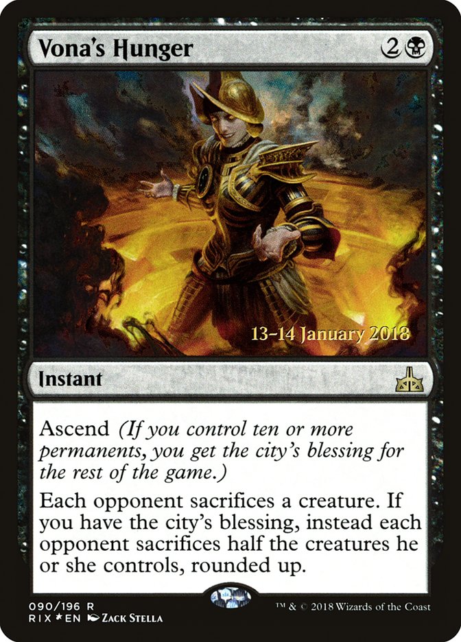 Vona's Hunger [Rivals of Ixalan Prerelease Promos]-1