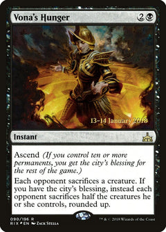 Vona's Hunger [Rivals of Ixalan Prerelease Promos]-1