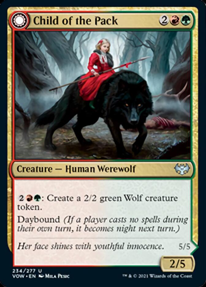 Child of the Pack // Savage Packmate [Innistrad: Crimson Vow]-1
