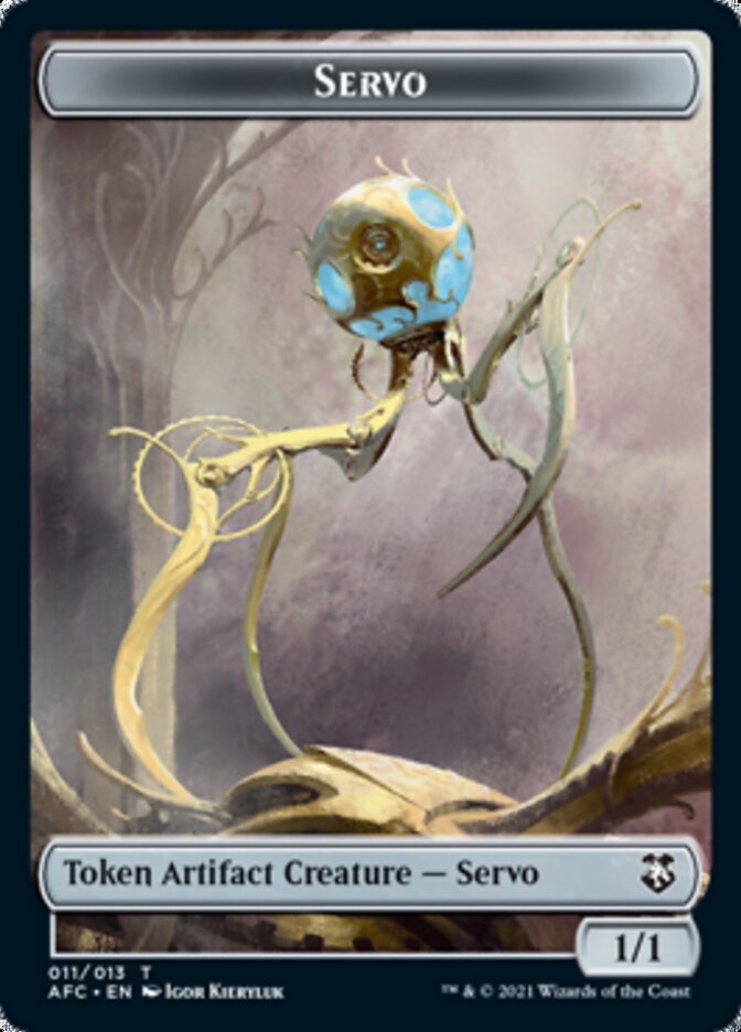 Servo // Treasure Double-Sided Token [Dungeons & Dragons: Adventures in the Forgotten Realms Commander Tokens]-1