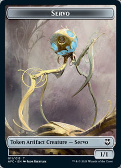 Servo // Zombie Double-Sided Token [Dungeons & Dragons: Adventures in the Forgotten Realms Commander Tokens]-1