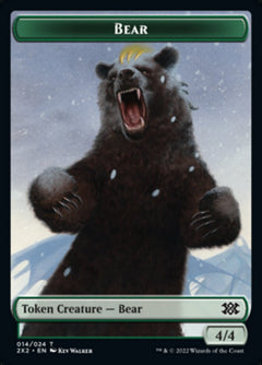 Bear // Spirit (008) Double-Sided Token [Double Masters 2022 Tokens]-1