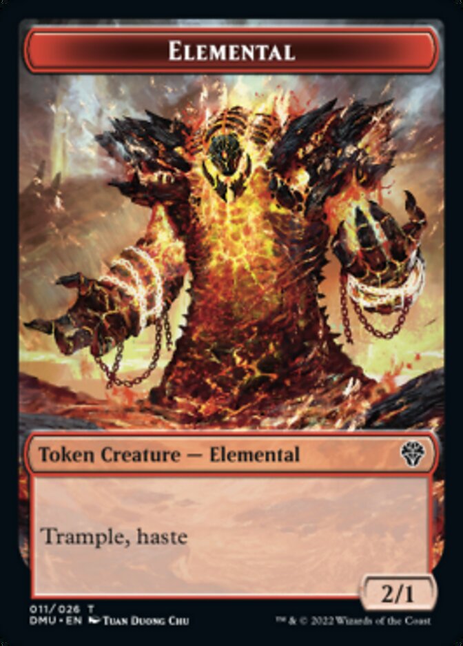 Saproling // Elemental Double-Sided Token [Dominaria United Tokens]-2