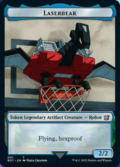 Powerstone // Laserbeak Double-Sided Token [The Brothers' War Tokens]-2