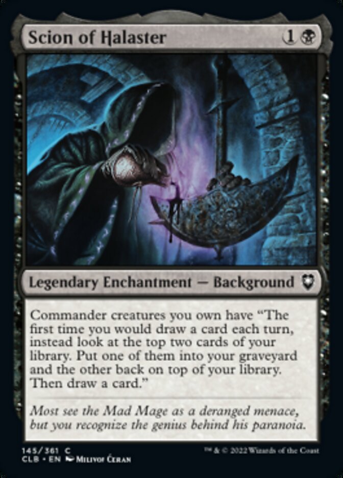 Scion of Halaster [Commander Legends: Battle for Baldur's Gate]-1