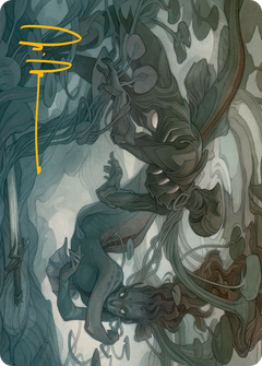 Emry, Lurker of the Loch Art Card (Gold-Stamped Signature) [March of the Machine Art Series]-1