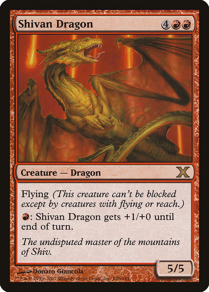 Shivan Dragon [Tenth Edition]-1
