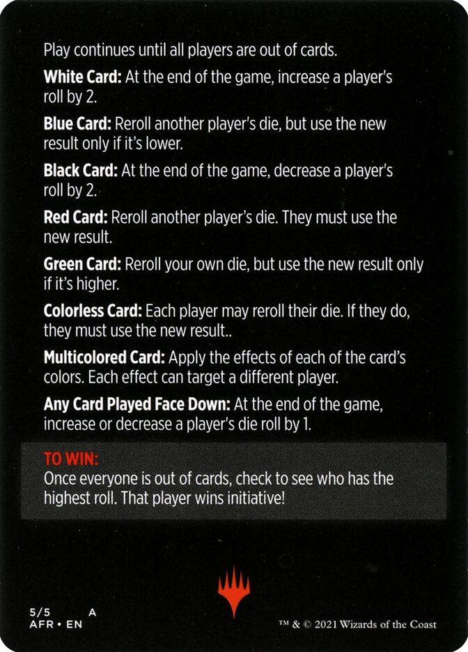 Roll for Initiative (Magic Minigame) [Dungeons & Dragons: Adventures in the Forgotten Realms Minigame]-2