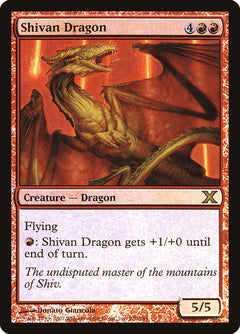 Shivan Dragon (Premium Foil) [Tenth Edition]-1