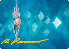 Discover the Impossible Art Card (Gold-Stamped Signature) [Kamigawa: Neon Dynasty Art Series]-1