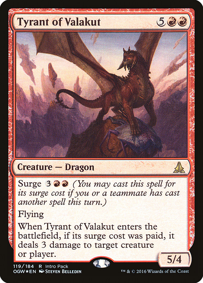 Tyrant of Valakut (Intro Pack) [Oath of the Gatewatch Promos]-1