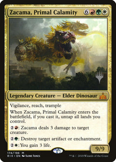 Zacama, Primal Calamity (Promo Pack) [Rivals of Ixalan Promos]-1