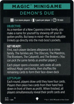 Demon's Due (Magic Minigame) [Streets of New Capenna Minigame]-1