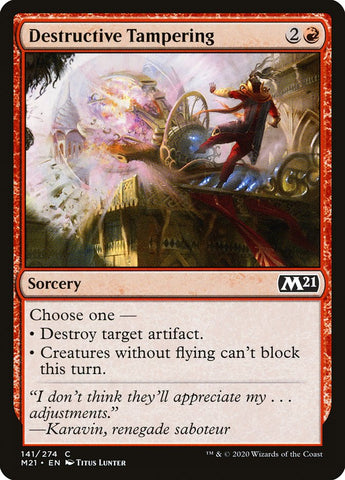 Destructive Tampering [Core Set 2021]