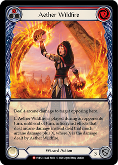 Aether Wildfire [EVR123] (Everfest)  1st Edition Extended Art Rainbow Foil-1