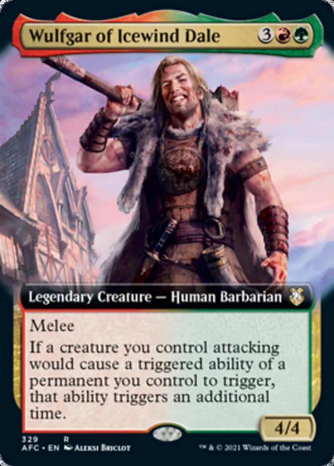 Wulfgar of Icewind Dale (Extended Art) [Dungeons & Dragons: Adventures in the Forgotten Realms Commander]-1