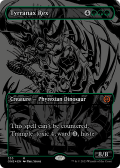 Tyrranax Rex (Oil Slick Raised Foil) [Phyrexia: All Will Be One]-1