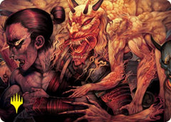 Gift of Wrath Art Card (Gold-Stamped Signature) [Kamigawa: Neon Dynasty Art Series]-1
