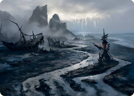 Shipwreck Marsh Art Card [Innistrad: Midnight Hunt Art Series]-1
