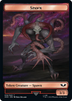 Spawn // Blue Horror Double-Sided Token [Warhammer 40,000 Tokens]-1