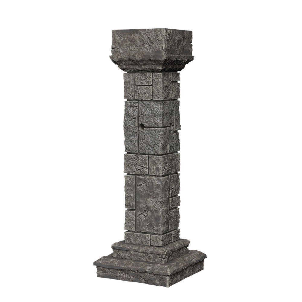 WizKids Deep Cuts Unpainted Miniatures Pillars and Banners-1