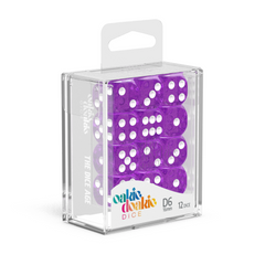 Oakie Doakie Dice D6 16 mm Speckled - Purple (12)-1