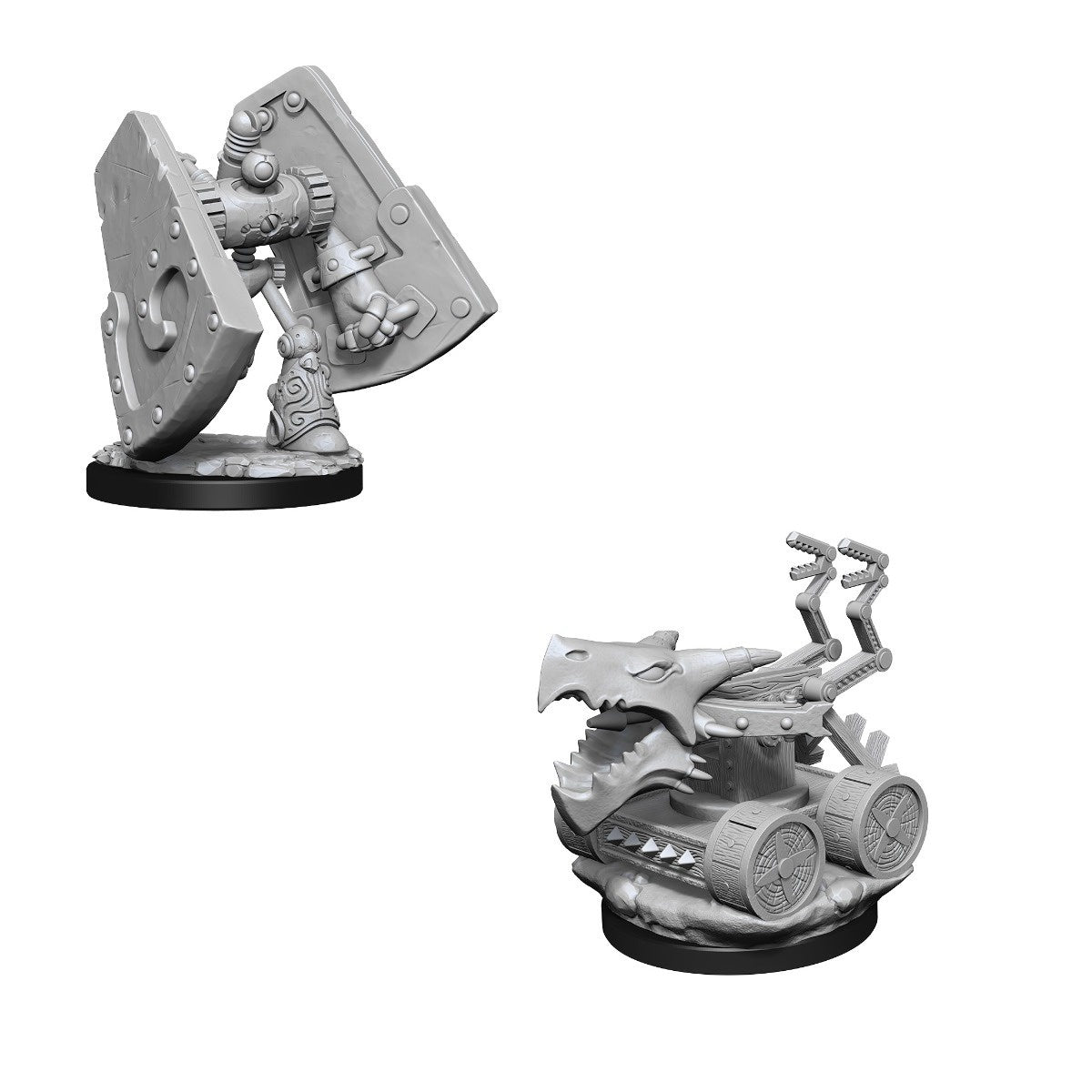 D&D Nolzurs Marvelous Unpainted Miniatures Stone Defender & Oaken Bolter-1