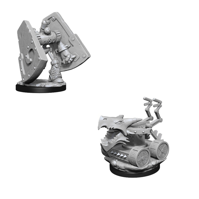 D&D Nolzurs Marvelous Unpainted Miniatures Stone Defender & Oaken Bolter-1
