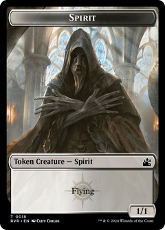 Spirit (0018) // Bird Illusion Double-Sided Token [Ravnica Remastered Tokens]-1