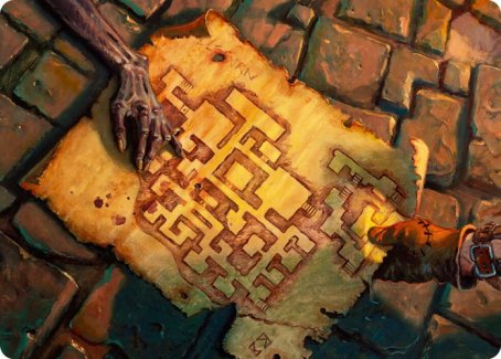 Dungeon Map Art Card [Dungeons & Dragons: Adventures in the Forgotten Realms Art Series]-1
