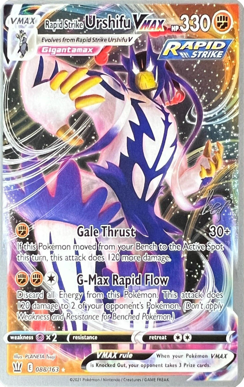 Rapid Strike Urshifu VMAX (088/163) (Cheryl Again - Sebastian Lashmet) [World Championships 2022]-1