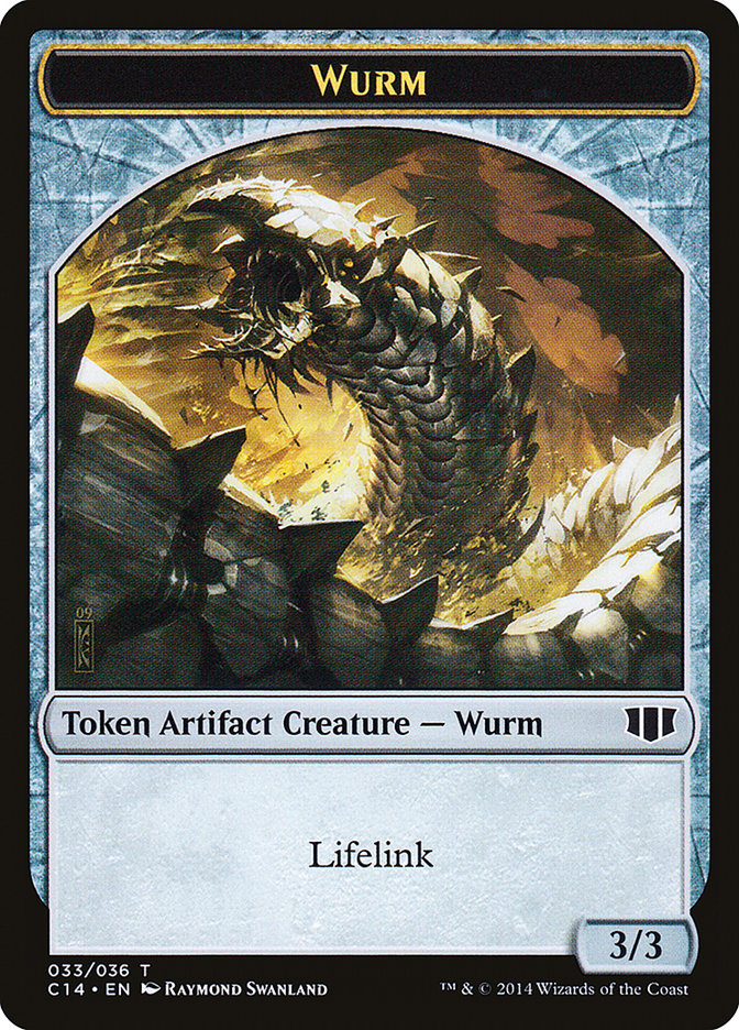 Wurm (033/036) // Goat Double-Sided Token [Commander 2014 Tokens]-1