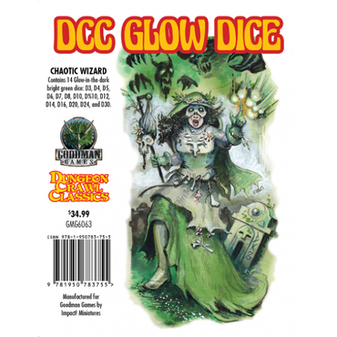 Dungeon Crawl Classics Glow Dice - Chaotic Wizard