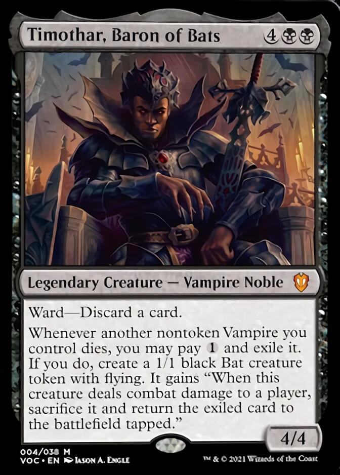 Timothar, Baron of Bats [Innistrad: Crimson Vow Commander]-1