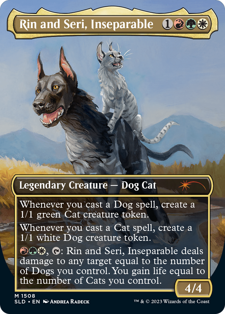 Rin and Seri, Inseparable (1508) // Rin and Seri, Inseparable [Secret Lair Commander Deck: Raining Cats and Dogs]-2