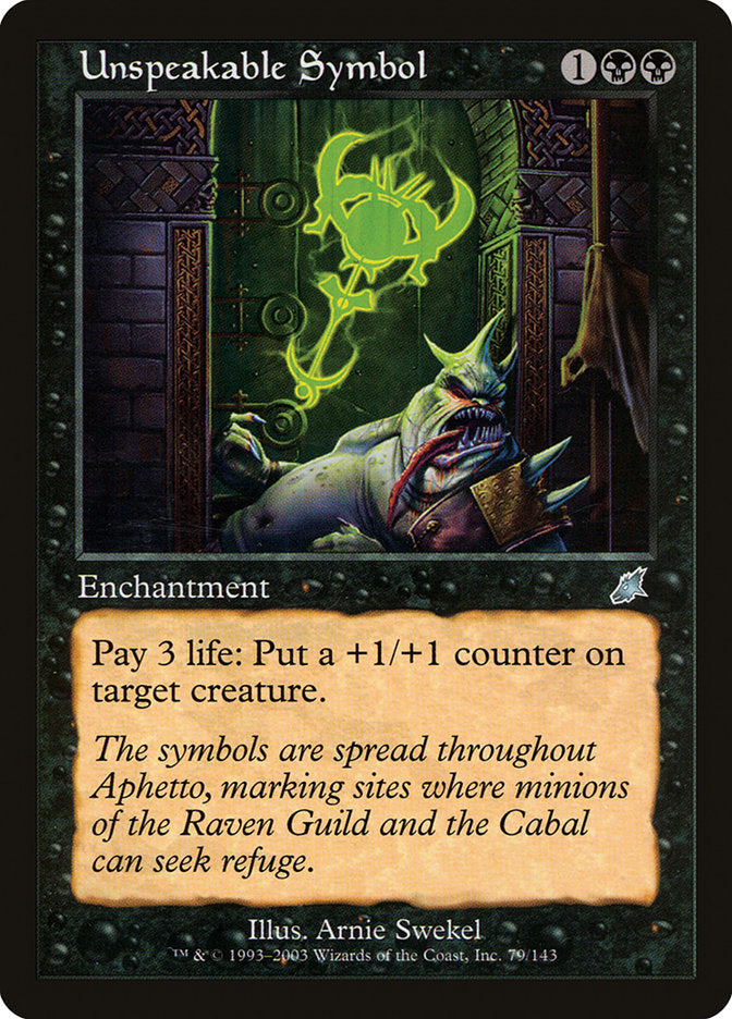 Unspeakable Symbol [Scourge]-1
