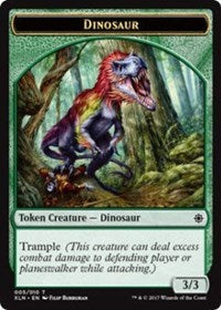 Dinosaur // Treasure (008) Double-Sided Token [Ixalan Tokens]-1