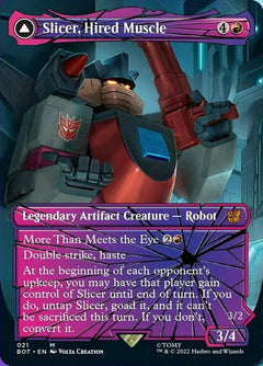 Slicer, Hired Muscle // Slicer, High-Speed Antagonist (Shattered Glass) [Transformers]-1
