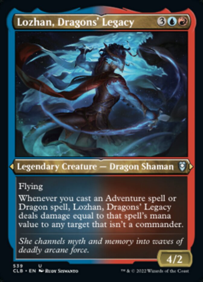 Lozhan, Dragons' Legacy (Foil Etched) [Commander Legends: Battle for Baldur's Gate]-1
