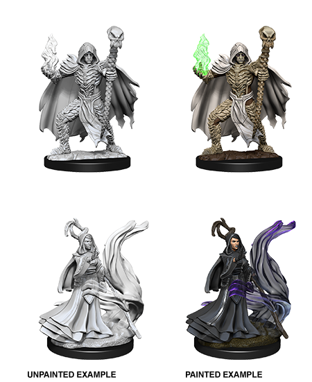 Pathfinder Deep Cuts Unpainted Miniatures Necromancers