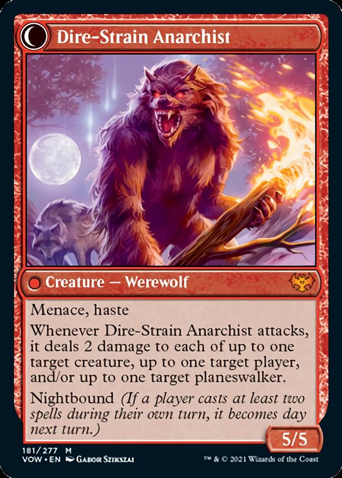 Volatile Arsonist // Dire-Strain Anarchist [Innistrad: Crimson Vow]-2