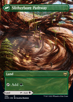 Darkbore Pathway // Slitherbore Pathway (Borderless Alternate Art) [Kaldheim]-2