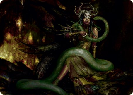 Saryth, the Viper's Fang Art Card [Innistrad: Midnight Hunt Art Series]-1