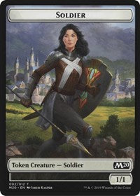 Soldier // Zombie Double-Sided Token [Game Night 2019 Tokens]-1