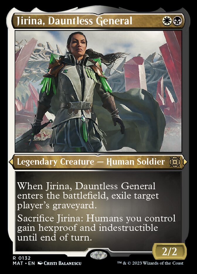 Jirina, Dauntless General (Foil Etched) [March of the Machine: The Aftermath]-1