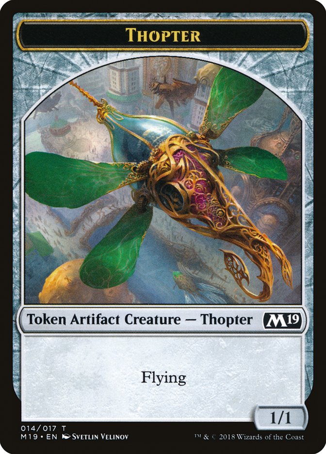 Goblin // Thopter Double-Sided Token (Game Night) [Core Set 2019 Tokens]-2
