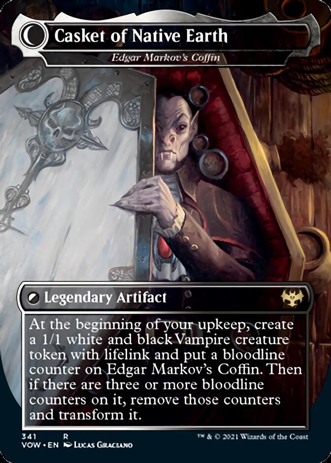 Edgar, Charmed Groom // Edgar Markov's Coffin - Dracula the Voyager // Casket of Native Earth [Innistrad: Crimson Vow]-2